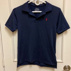 Kids Size 10/12 Polo by Ralph Lauren performance shirt. New condition. Navy.